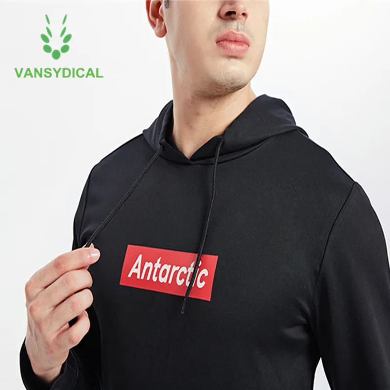 Фото Спортивный костюм для мужчин Vansydical, зимний спортивный костюм для бега, тренировок, толстовки и штаны №5