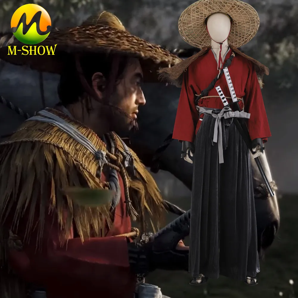 Костюм Jin Sakai для косплея Ghost Of Tsushima костюм японских самурайских воинов Хэллоуина