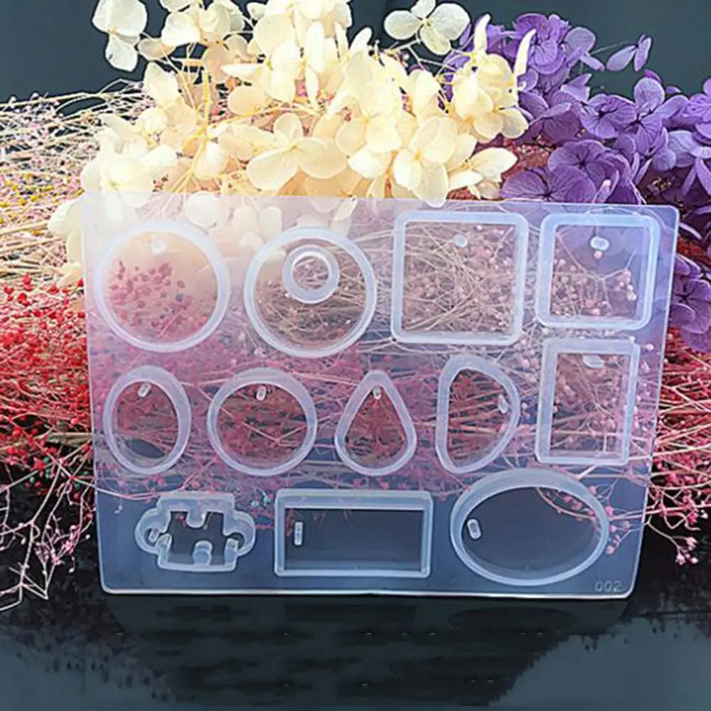 Doreen коробка силиконовая смола форма геометрические кулоны для изготовления