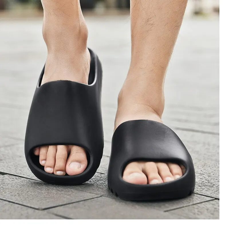 

2021 New Man Slippers Indoor Home Summer Beach Ourdoor Slides Ladies Slipers Platform Mules Shoes Woman Flats