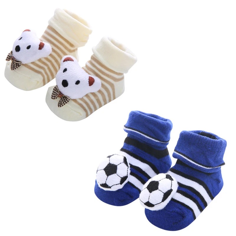 Детские Резиновые Нескользящие носки с изображением мультяшных животных| |