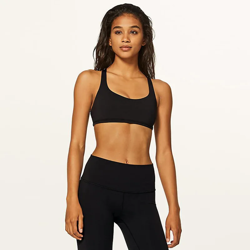 Wireless Push Up Sport Bra Top Women Crisscross Straps Solid Yoga Sports Vest Padded Fitness Athletic Bras Woman Underwear | Спорт и