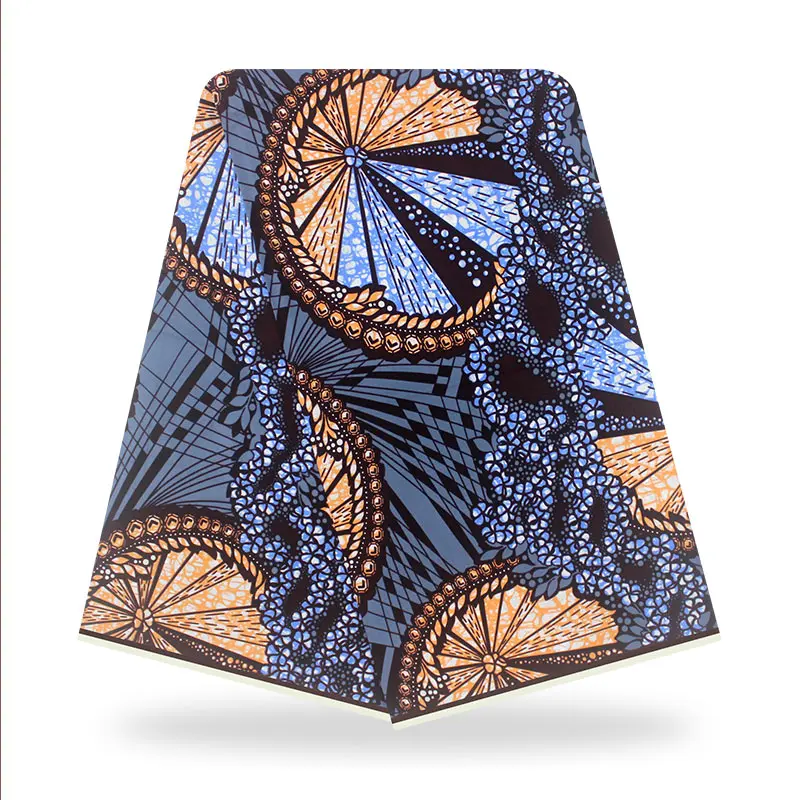 Ткань из Анкары Африканский настоящий восковой принт воск высокого качества 100%