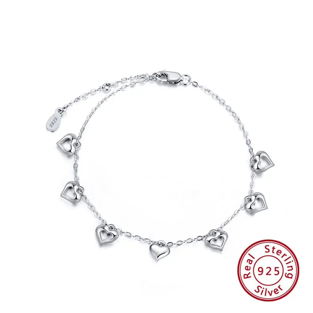 SB37 ORSA JEWELS 925 Браслеты стерлингового серебра для Для женщин сердечными амулетами AAA ослепительно CZ Женская мода вечерние ювелирные изделия подарок ASB02 - Цвет камня: SB37