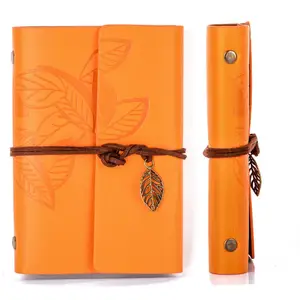 Винтажный Ретро блокнот с листочками из искусственной кожи блокнот с листьями журнал дневник подарок