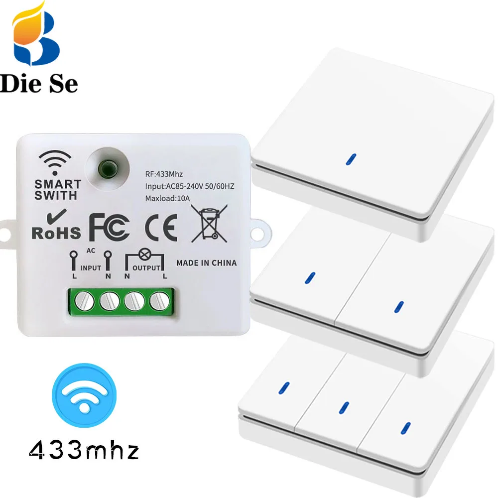 Беспроводной дистанционного Управление настенный светильник переключатель
