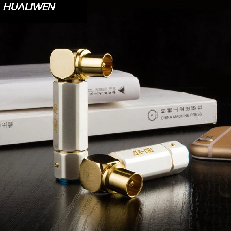 2 шт. Закрытая линия F британские головка ТВ головы радио RF90 градусов RF