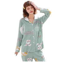 maternity nursing sleepwear clothing suits long sleeve cotton pregnancy women pajamas toppant breastfeeding nightgown d0078