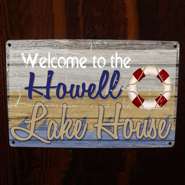 

Lake House Vintage Tin Sign Metal Sign Metal Poster Metal Decor Metal Painting Wall Sticker Wall Sign Wall Decor