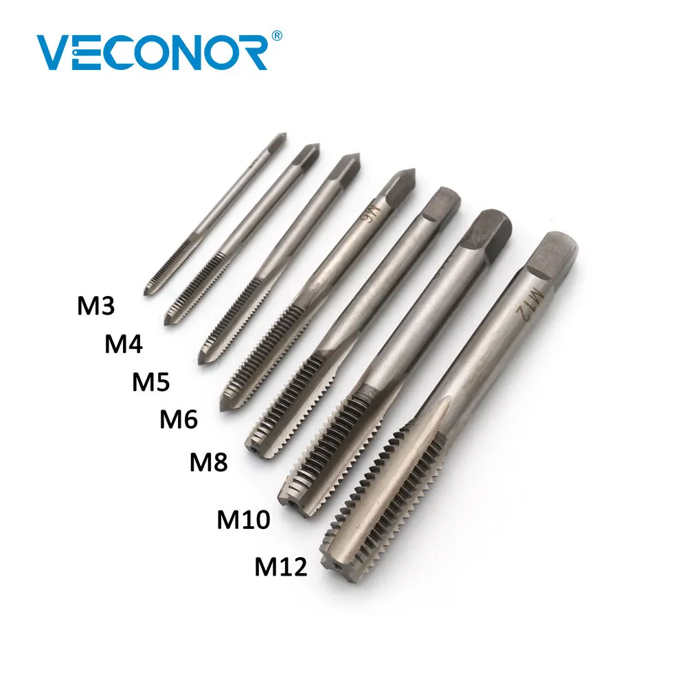 VECONOR 8pcs Reversible Ratchet Tap Wrench Kit with 7pcs Taps Screw Thread Machine Tool Holder | Инструменты