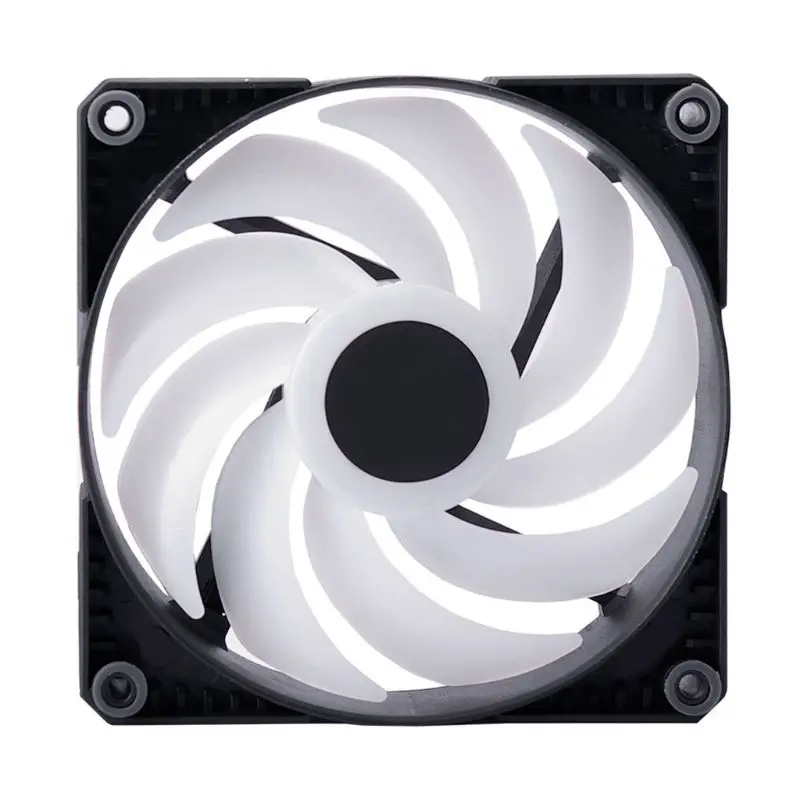 

RGB LED Rainbow Color Fan 12cm-14cm PWM Radiator Cooling Fan Support for 5V 3PIN Sync Motherboard A-SUS MSI ASROCK