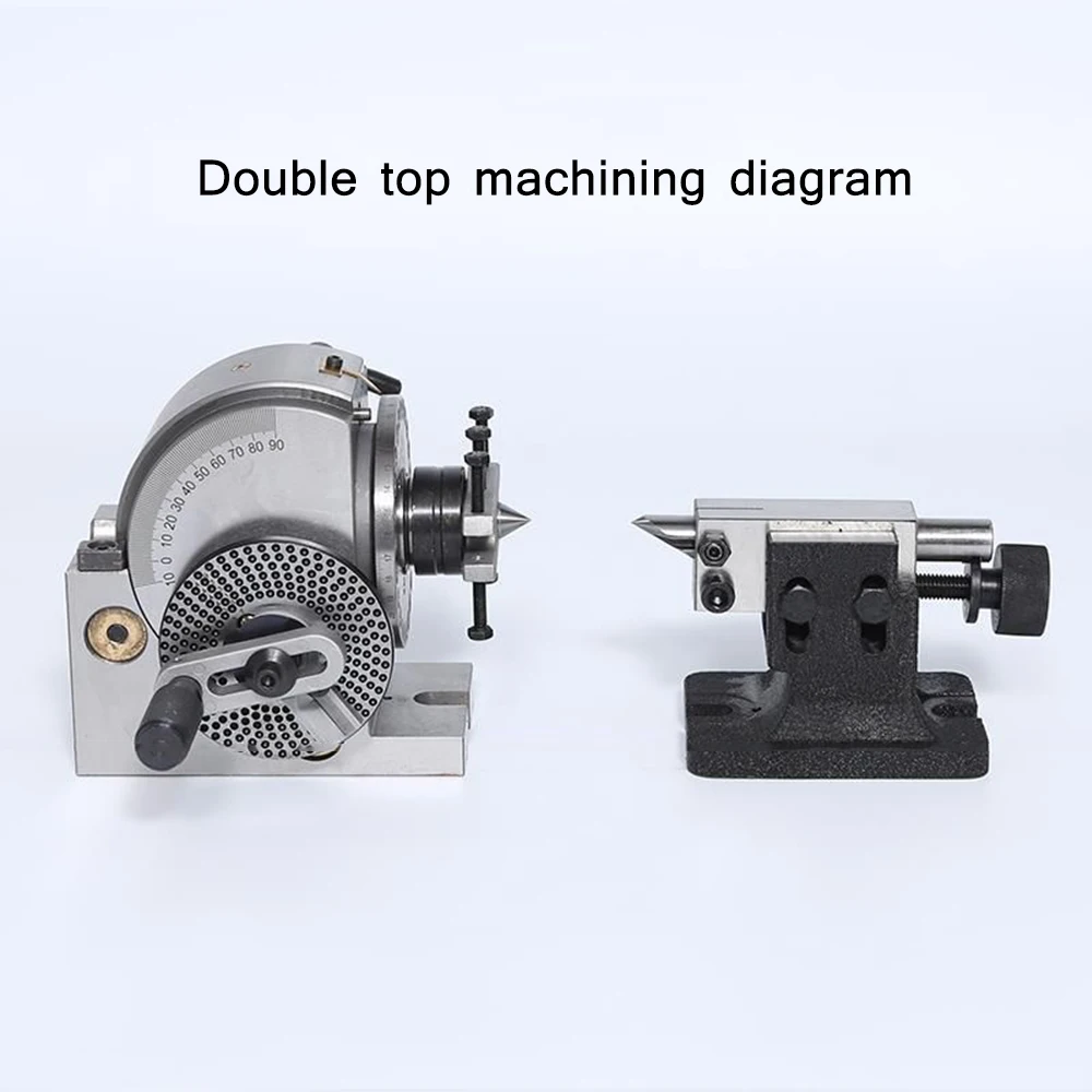 

BS-0 Precision Dividing Head Tailstock 100MM 125MM 3-Jaw Lathe Chuck & Dividing Plates CNC Milling Universal Dividing Head