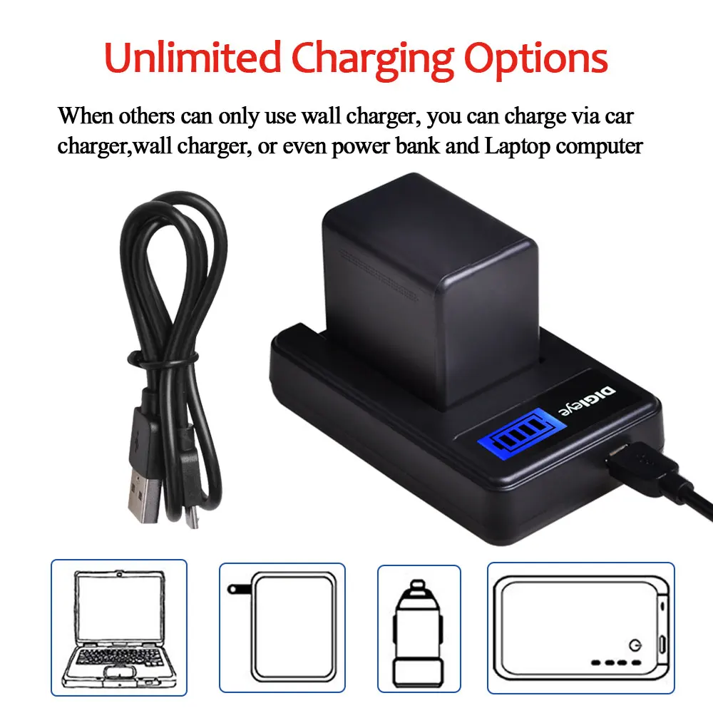 Аккумулятор VW-VBT380 и USB зарядное устройство с LCD-дисплеем для Panasonic HC-V800K HC-VX1K HCV510 HCV520 HC-V550 HCV710 HC-V770 HCV770 и т.д.