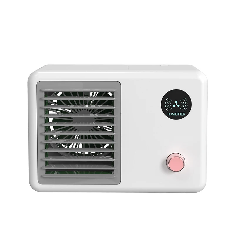 

New Desktop Water-cooled Fan Mini Portable Air Conditioning Refrigeration Spray Air Cooler USB Charging Cold Air Electric Humid