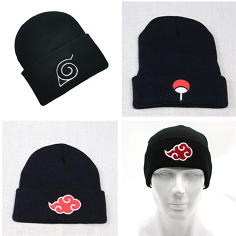Вязаная шапка с логотипом Косплей-костюм Akatsuki | Тематическая одежда и униформа