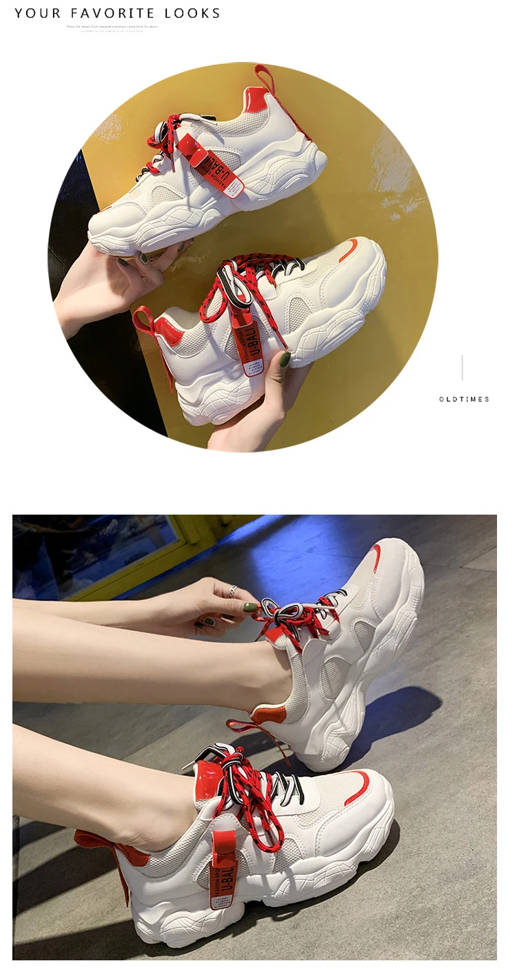 Hot Tenis Feminino Women Sport Shoes Spring New Fashion Women Tennis Shoes Ladies Comfort Breathable Lace-Up White Trainers