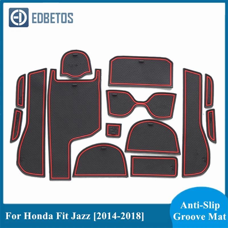 Для Honda Fit Jazz 2014 2015 2016 2017 2018 автомобиля затворный слот Нескользящая чашка Pad дверь