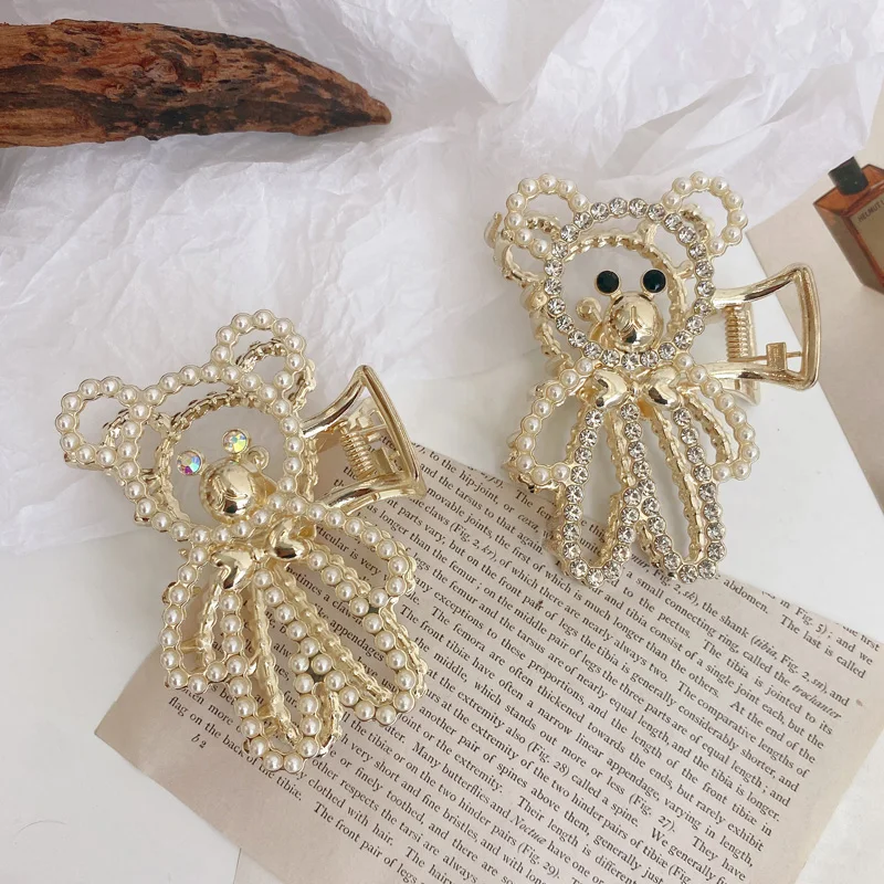 Женская заколка для волос в виде птицы с камнями |