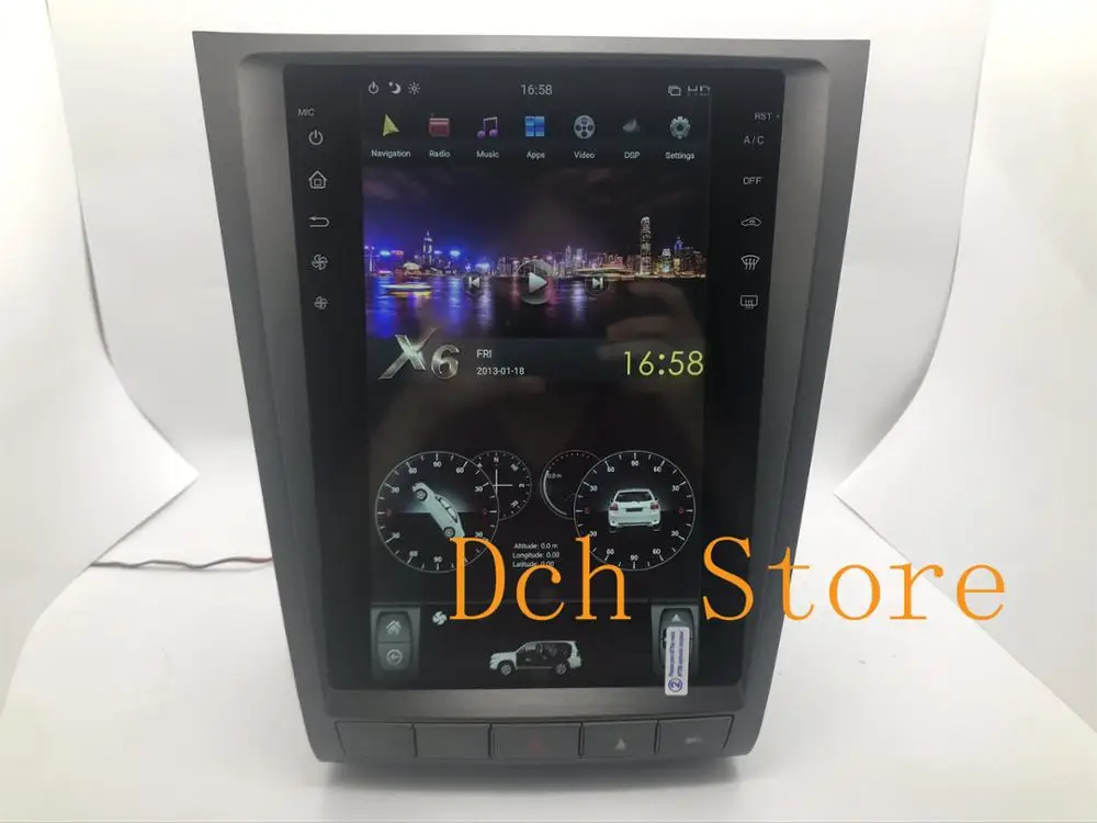 12 1 ''tesla style Android 9 0 PX6 автомобильный DVD плеер GPS навигация для lexus GS GS300 GS350 GS450 GS460