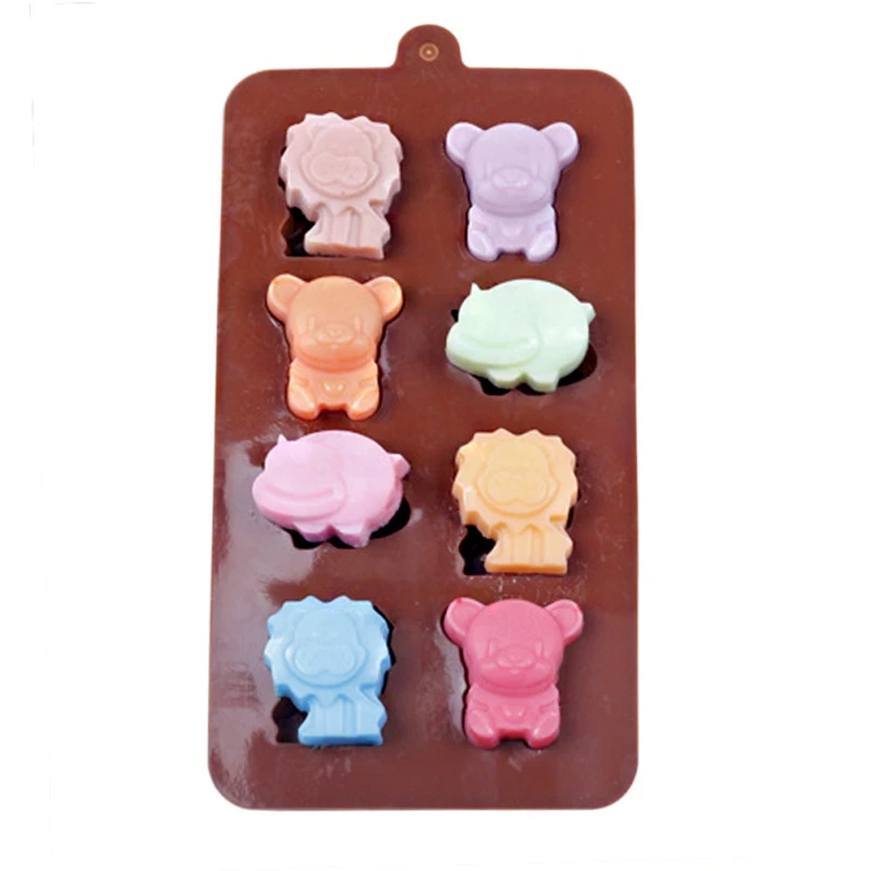 Силиконовая форма для шоколада сделай сам Мультяшные Инструменты выпечки в