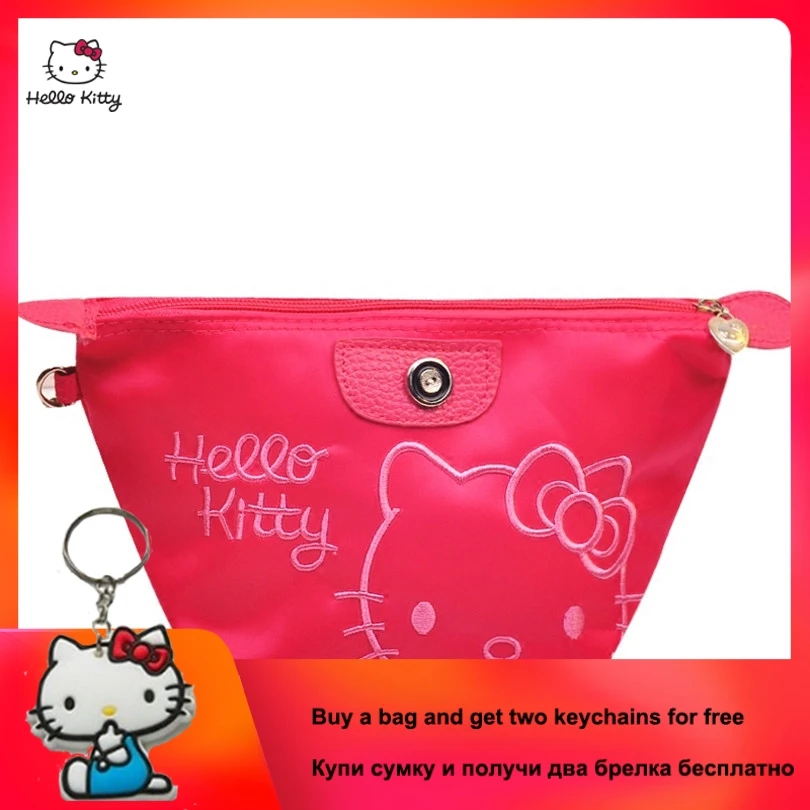 Женская портативная Милая многофункциональная косметичка HELLO KITTY на молнии