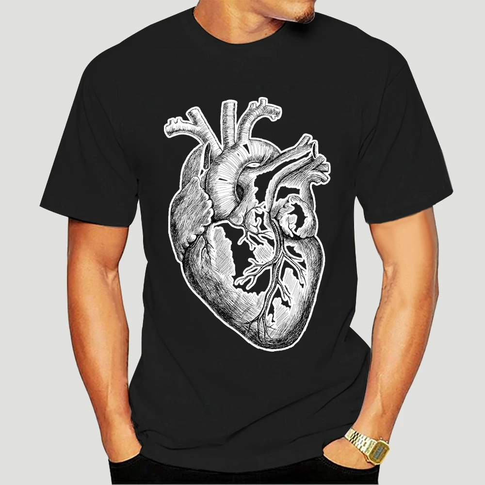 

Hot New Summer Fashion Heart T Shirt Vintage Anatomical Heart Biology Anatomy Medical Small TO XXXL Tee Shirt 6754X