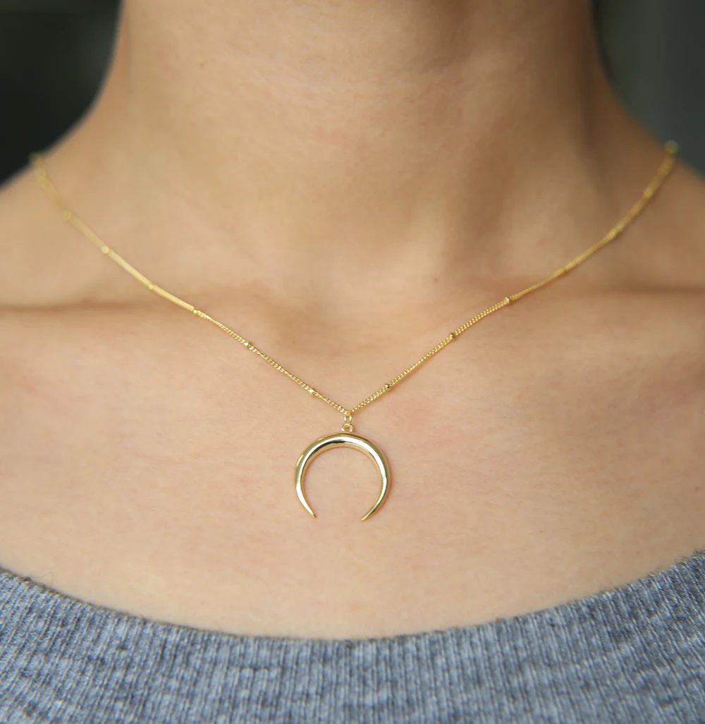 Лидер продаж изящное ожерелье с подвеской в виде Луны ювелирное изделие