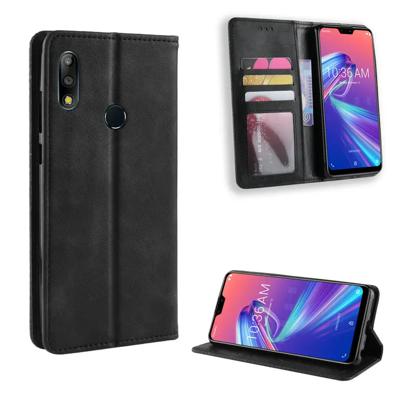 Чехол-книжка для ASUS Zenfone Max Pro M2 ZB631KL ZB633KL ZB634KL ZS630KL ROG Phone 2 5 7 8 ZS660KL ZS590KS кожаный -