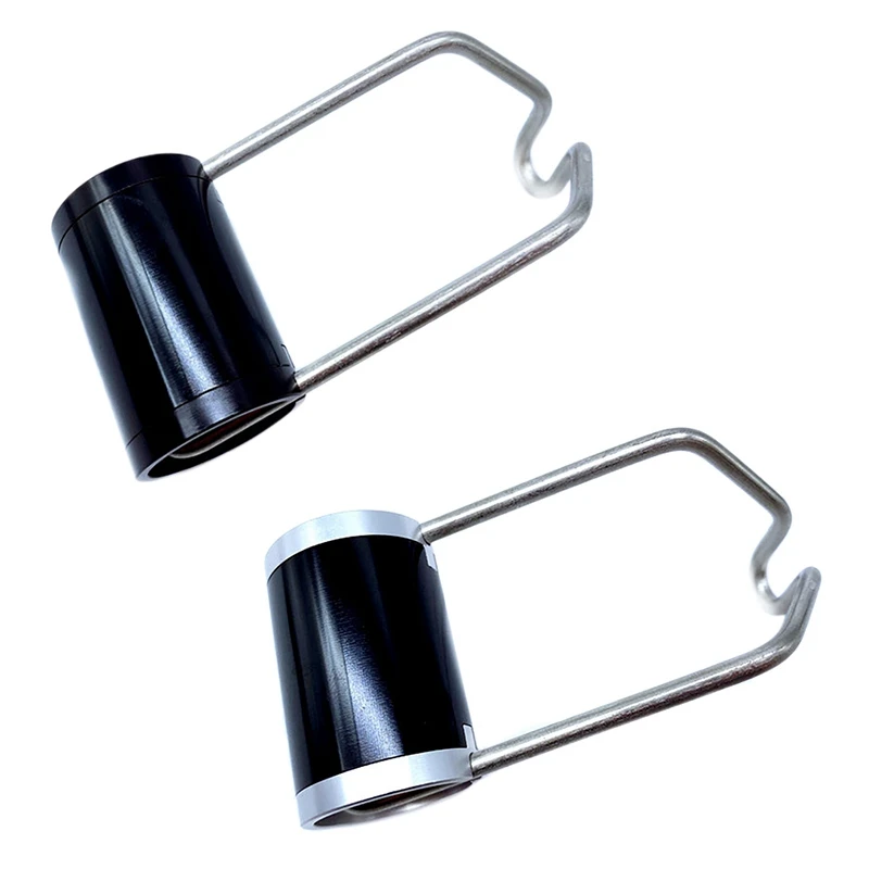 

2X Superlight Front Light Bracket Bike Light Holder For Brompton Folding Bicycle Accessories(Black&Black Silver)