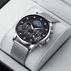 Новые мужские часы, Роскошные мужские часы известного бренда из нержавеющей стали, мужские деловые светящиеся кварцевые часы, мужские часы