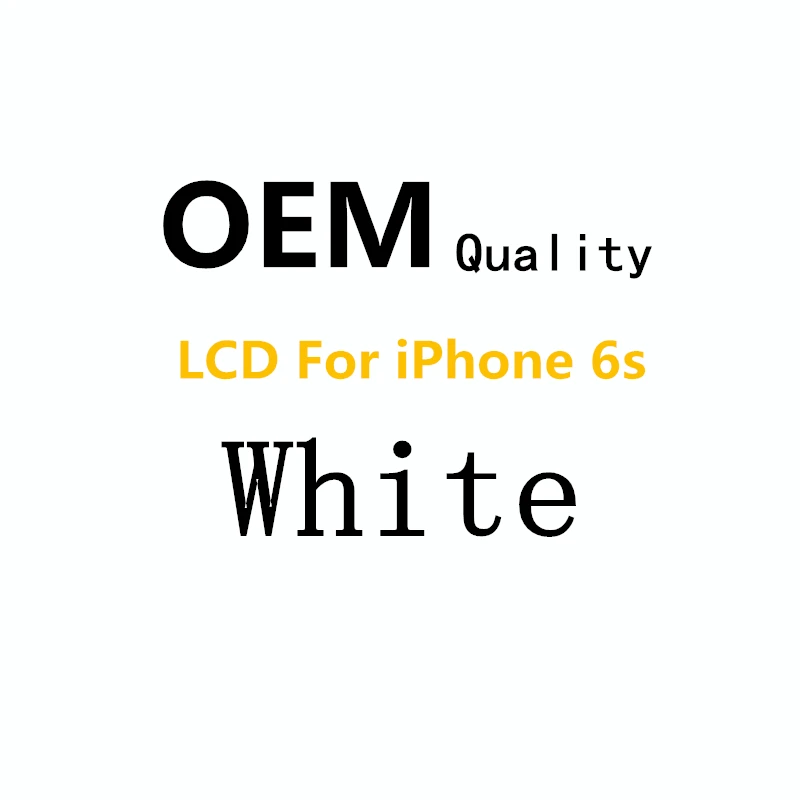 OEM оригинальное качество ЖК-дисплей для iPhone 6 6s 7 Plus кодирующий преобразователь сенсорного экрана в сборе Замена Черный Белый - Цвет: For iPhone 6s White