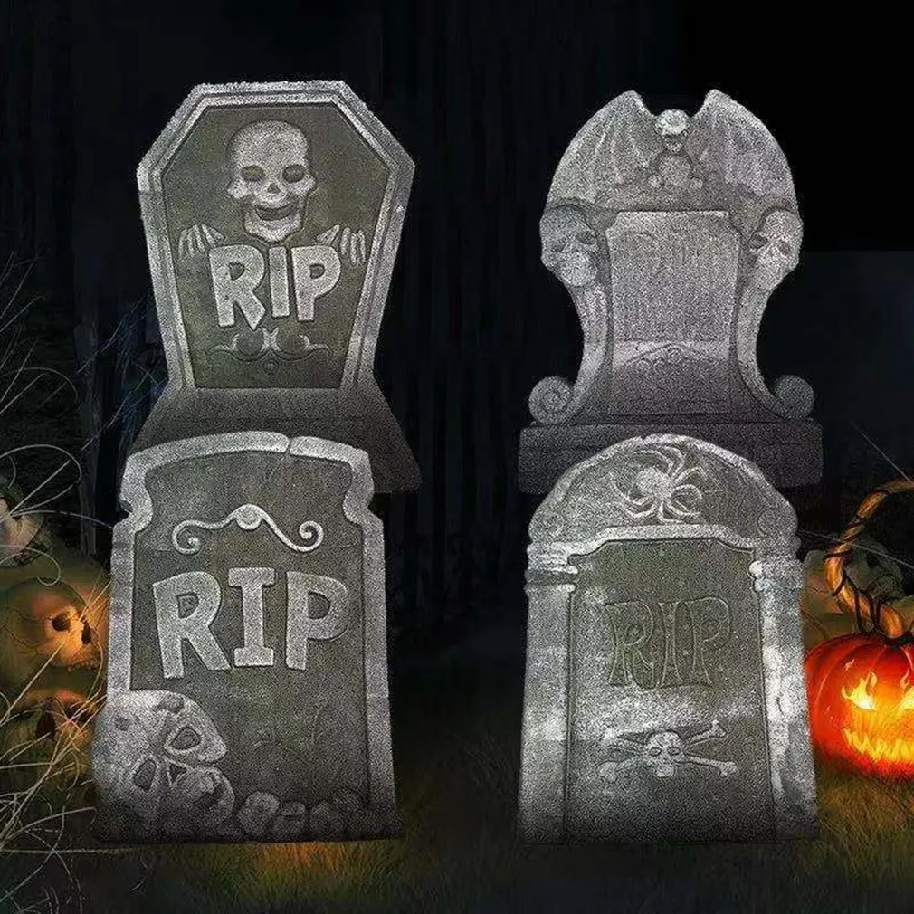 

Tombstone Props Foam Skeleton Tombstone Halloween Decorations For Home Party Supplies Halloween Horror Props Tombstone Toy