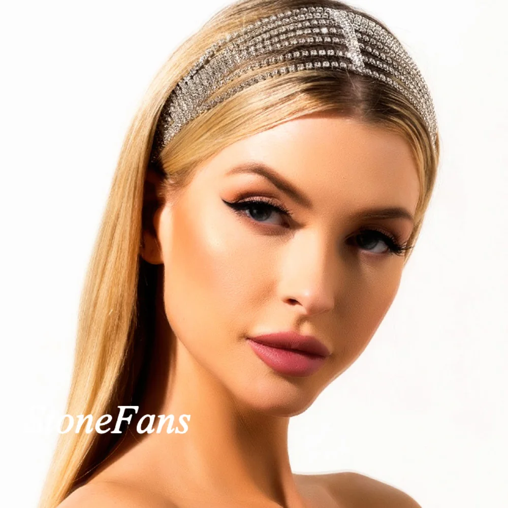 Женский эластичный аксессуар для волос в стиле Лолиты со звездами обруч стразами