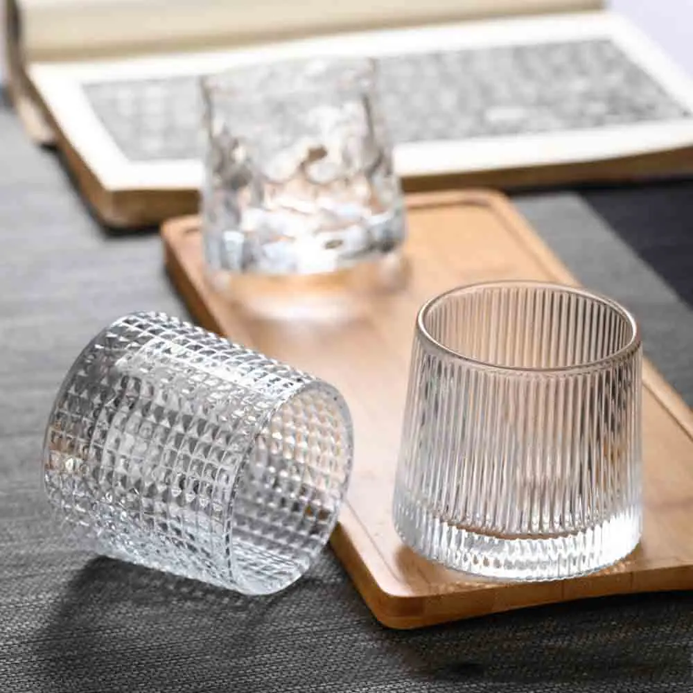 

1PC Creative Origami Glass Shaker Tumbler Whiskey Glass Wine Glass Tea Cup Wine Decanter Scotch Whisky Drink Cup For Bar Glasses