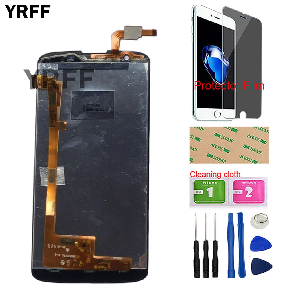 6 mobile phone lcd display for philips i928 lcd display touch screen display panel front glass repair tools protector film free global shipping