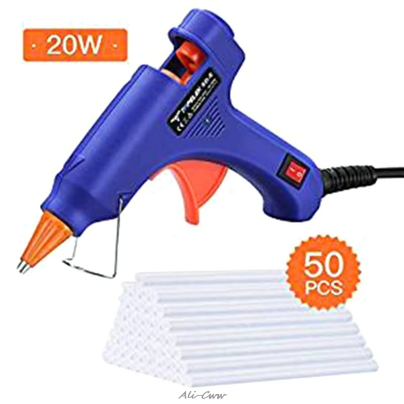 

20W Professional High Temperature Electric Heating Hot Melt Glue Gun EU Plug Art Craft Repair Tools DIY Manual Crafts Accessory