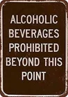 Алкоголь запрещен за пределами этой точки жестяной знак художественное Украшение стен, винтажный алюминиевый Ретро металлический знак, n