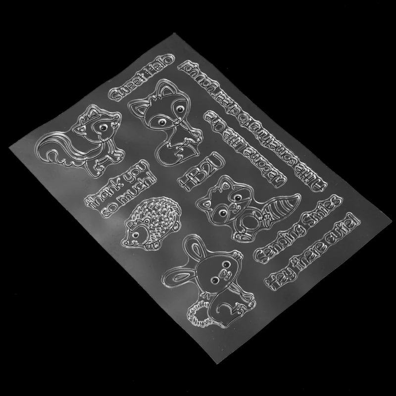 Прозрачный силиконовый печать поздравительный Декор DIY для Скрапбукинг дневник