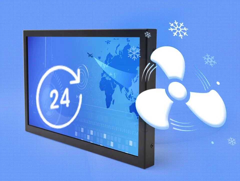 Impermeáveis do Lcd do Tela Táctil de Pcap dos Pontos Polegadas com Hd-mi Ip65 de 15 Monitores Ultra Finos