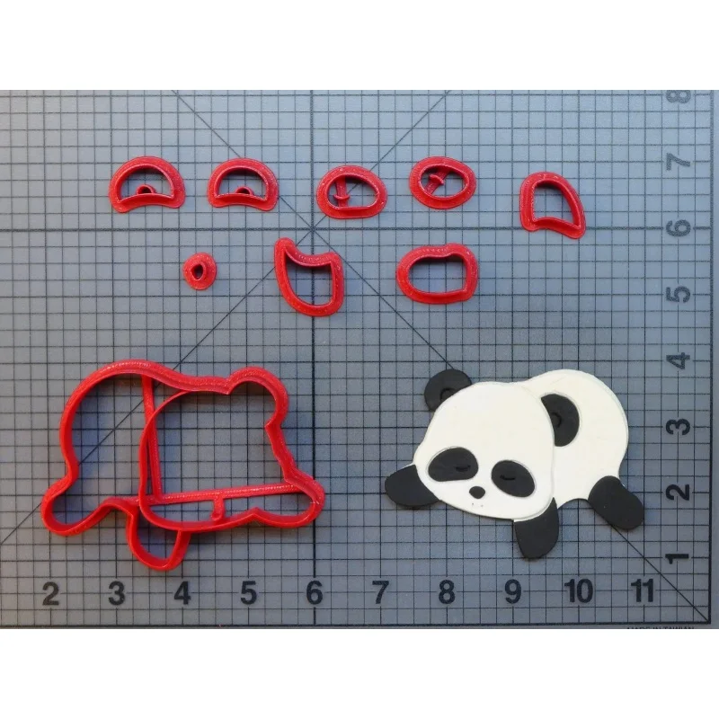 Пижама Чиби малыш панда лицо помадка форма красная десен паста резак детский