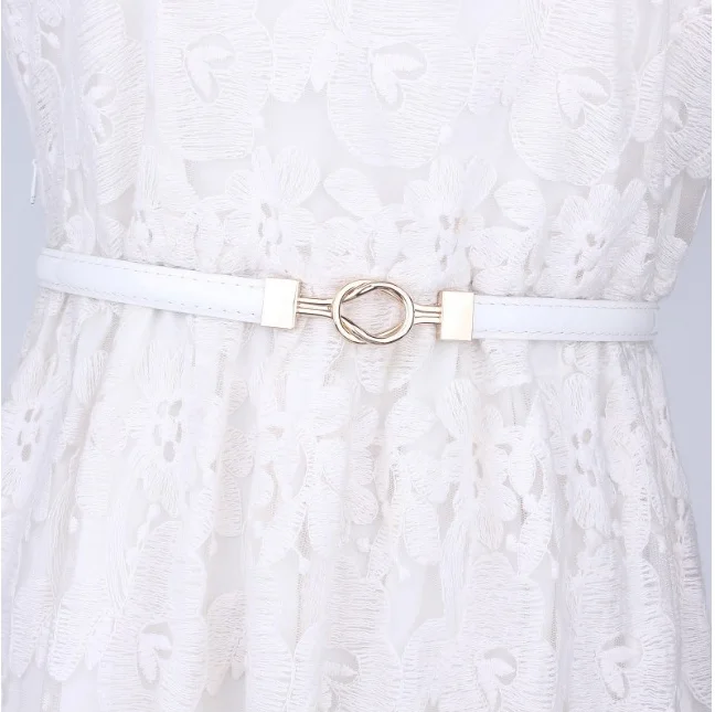 Женское платье с поясом из лакированной кожи FEECOLOR 3 шт. | Аксессуары для одежды