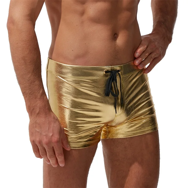 Мужские шорты для пляжа Maillot de bain золотистые/Серебристые пляжа|Плавки и пляжные