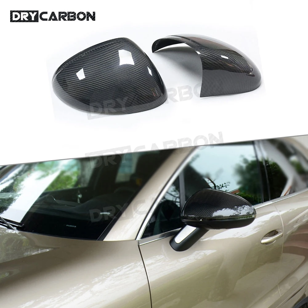 

2 шт./компл. крышка бокового зеркала заднего вида из углеродного волокна, отделка, оболочка, наклейка для Porsche Macan 2014-2019, автостайлинг