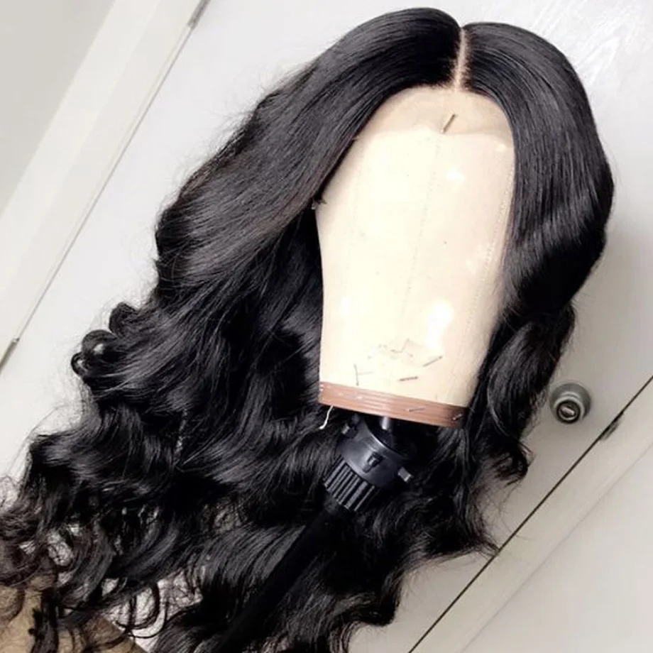 Волнистые человеческие волосы на кружеве парики из бразильских коротких