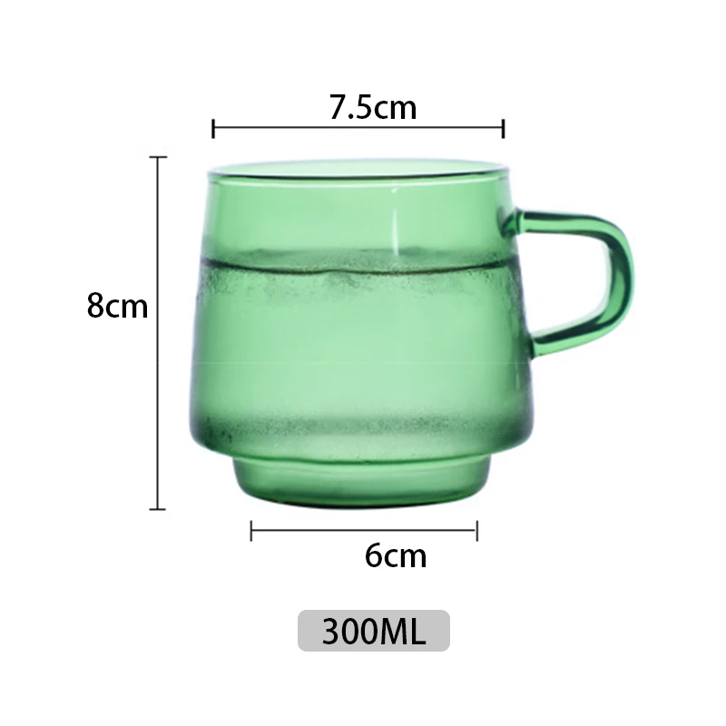 

Duolvqi Colorful Coffee Mug High Borosilicate Glass Coffee Cup Tumbler caneca tazas Tea Juice Milk Water Mug Heat Resistant