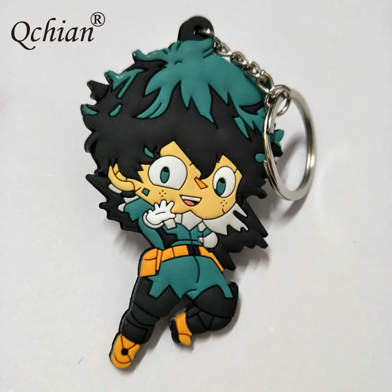 Брелок для ключей моя геройская Академия мужчин брелок из ПВХ с надписью Моя