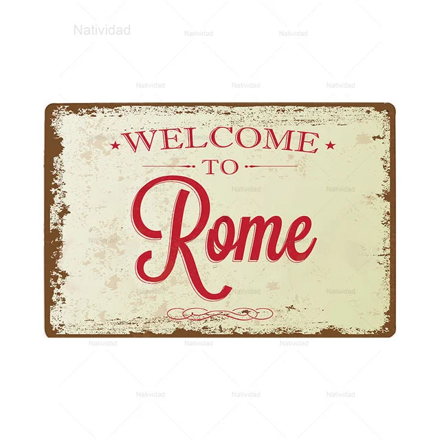 Ретро жестяной знак Добро пожаловать в нашу страну металлические таблички с