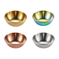 30pcs stainless steel seasoning sauce dish small dip bowl side plates butter sushi plate vinegar soy dishes kitchen saucer