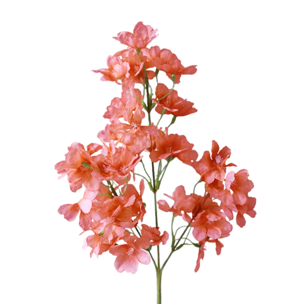 Букет цветов из искусственных ветвей вишни украшение для дома пластика и железа