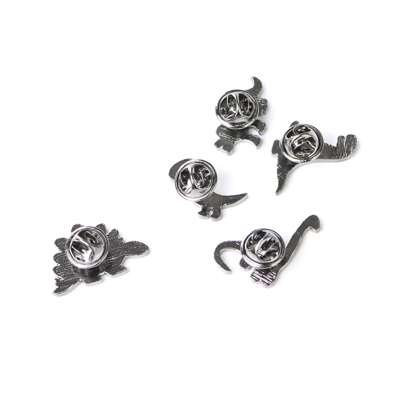 Эмалированная брошь в виде динозавра булавки Апатозавра Стегозавра джинсовая